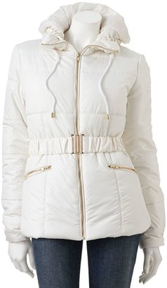 Say What belted puffer coat - juniors