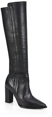 Loeffler Randall Minetta Stretch Leather Knee-High Boots