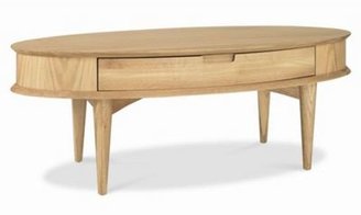 Debenhams American oak finished 'Saturn' coffee table with single drawer