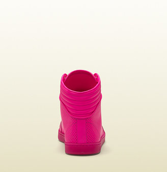 Gucci Coda Neon Pink Leather Sneaker