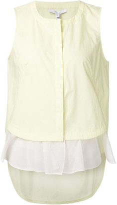 Derek Lam 10 CROSBY layered sleeveless blouse