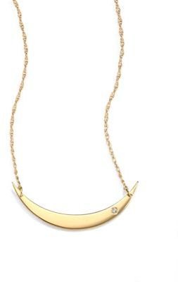 Jennifer Zeuner Jewelry Moon Pendant Necklace