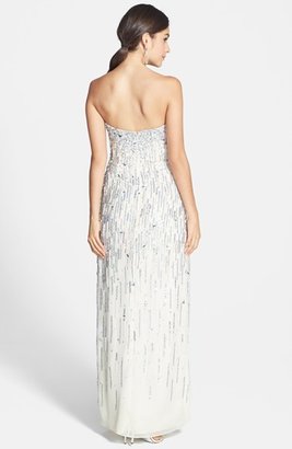 Sean Collection Beaded Silk Georgette Gown