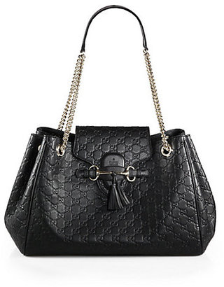 Gucci Emily Guccissima Leather Shoulder Bag