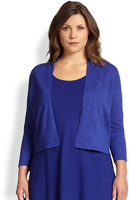 Eileen Fisher Eileen Fisher, Sizes 14-24 Cropped Straight Cardigan