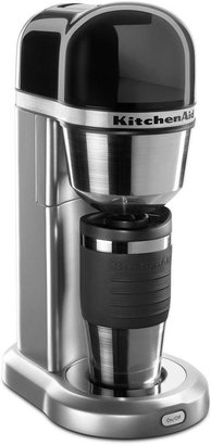 KitchenAid 4-Cup Coffee Maker with Multifunctional Thermal Mug in Onyx Black