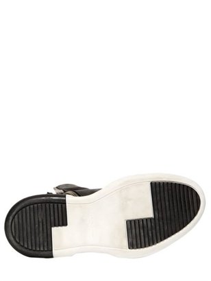 Cinzia Araia 40mm Zipped Calfskin High Top Sneakers