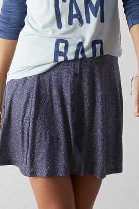 American Eagle Outfitters Dark Blue Don't Ask Why Printed Circle Skirt