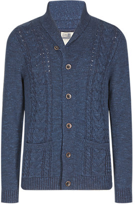 Marks and Spencer North Coast Pure Cotton Shawl Collar Cardigan