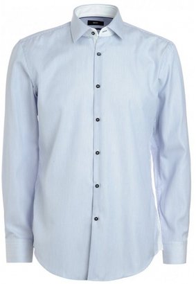 Boss Black Hugo Shirt, Turquoise Slim Fit Business Micro Stripe 'Juri' Shirt