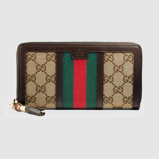 Gucci Rania Original GG zip around wallet
