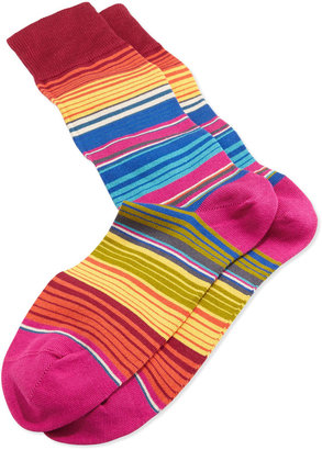 Paul Smith Summer Stripe Socks, Pink