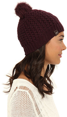 UGG Nyla Cable Beanie with Lurex and Pom