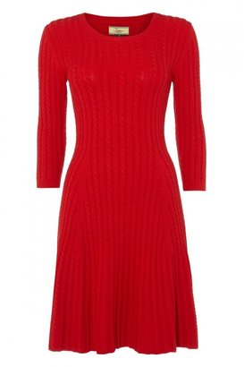 Issa Wool Blend Cable Knit Dress