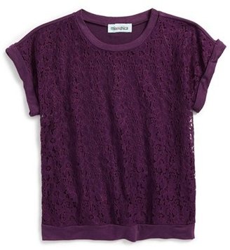 Mia Chica Lace Front Top (Big Girls)