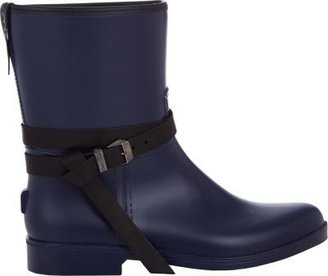 Barneys New York Leather-Belt Rain Boots