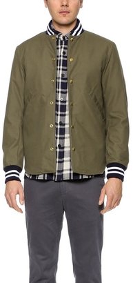 Mark McNairy New Amsterdam Shirttail Varsity Jacket