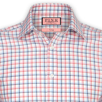 Thomas Pink Gascoline Check Classic Fit Double Cuff Shirt