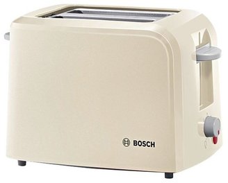 Bosch Village TAT3A017GB 2 Slice Toaster - Cream