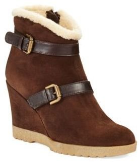 Aquatalia by Marvin K AQUATALIA Cooler Faux- Fur Lined Wedge Ankle Boots