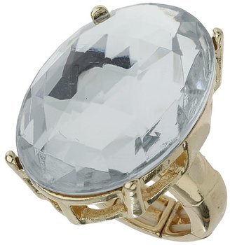 Oversized Crystal Stone Stretch Ring