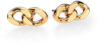 Michael Kors Frozen Curb Chain Stud Earrings