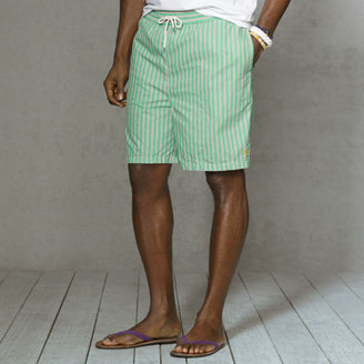 Polo Ralph Lauren Big & Tall Hawaiian 7" Striped Swim Trunk