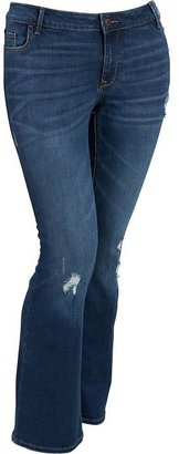 Old Navy Women's Plus The Rockstar Mid-Rise Boot-Cut Jeans
