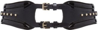 McQ Patent leather bombe belt