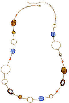 JCPenney Mixit Gold-Tone Multicolor Long Necklace
