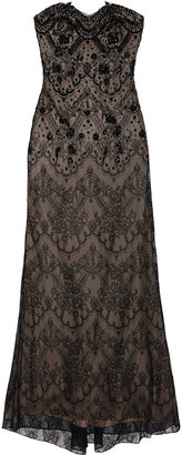 Notte by Marchesa 3135 Notte by Marchesa Embellished lace gown