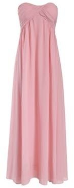 Alice & You Light pink ruched bandeau maxi dress