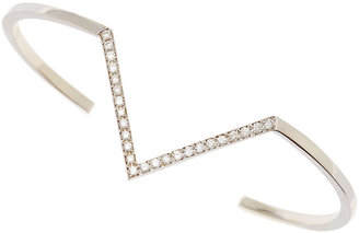 Janis Savitt Diamond V Stackable Bracelet, 18k White Gold
