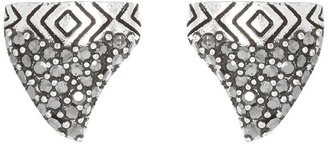 House Of Harlow White Tip Tooth Studs