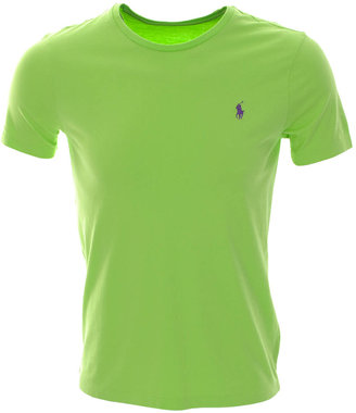 Ralph Lauren Custom Fit Crew Neck T Shirt Green