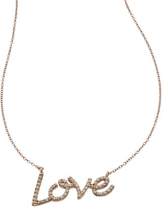 KC Designs Rose Gold Diamond Love Necklace