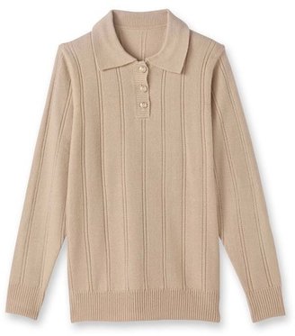 La Redoute CHARMANCE Sweater with Polo-Style Colla, Ribbed Edging