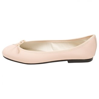 French Sole Beige Leather Ballet flats