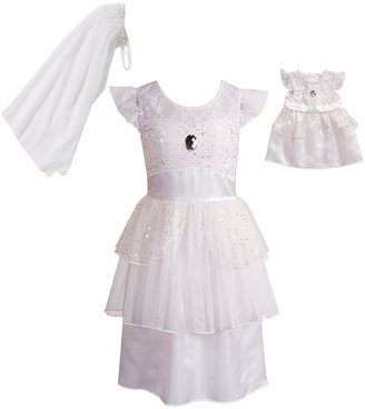 Dollie & Me White Bride Dress Set & Doll Outfit - Girls