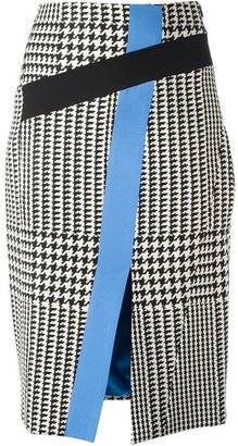 Ungaro houndstooth print pencil skirt