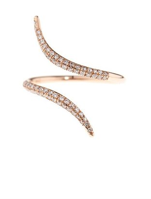 Rosegold DIANE KORDAS Diamond & rose-gold wrap ring