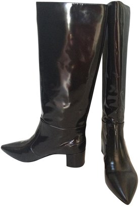 Jil Sander Black Patent leather Boots