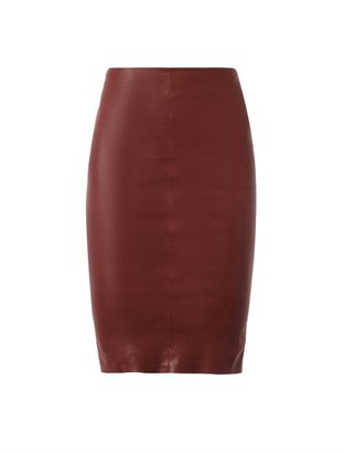 Drome Nappa leather pencil skirt
