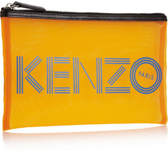Kenzo Printed mesh pouch