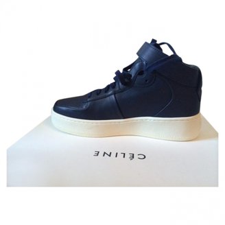 Celine Blue Leather Trainers
