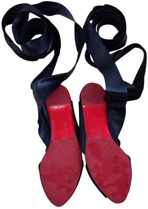 Christian Louboutin Black Leather Sandals