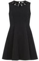 Dorothy Perkins Womens Petite fit and flare dress- Black