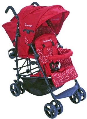 Kinderwagon Hop Tandem Stroller - Red - One Size