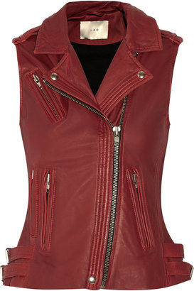IRO Mert washed-leather biker vest