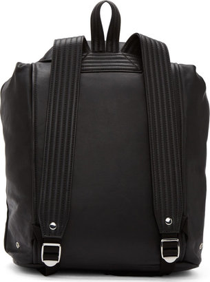Marc by Marc Jacobs Black Leather So Moto Backpack